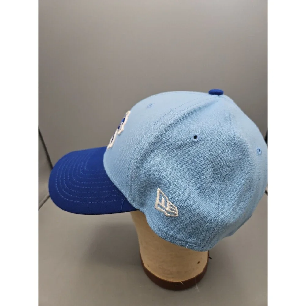 Chicago Cubs Bear Logo New Era Fitted Cap Hat Sz Medium/large Blue Baseball MLB